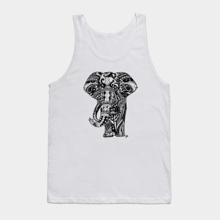 Elephant Mandala Tribal design Tank Top